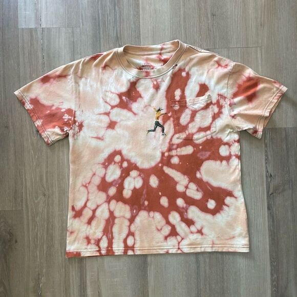 Travis Scott Virgil Abloh T Shirt M Brown By A Thread Tee Astroworld 2019 - Picture 1 of 5